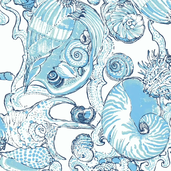 blue shell print