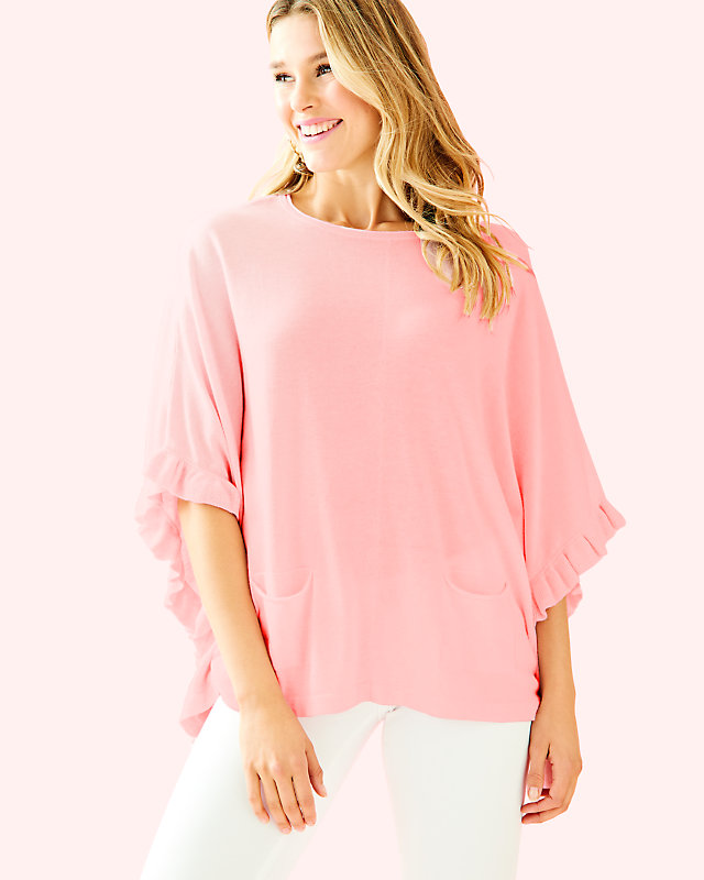 Lune Ruffle Coolmax Sweater, , large - Lilly Pulitzer