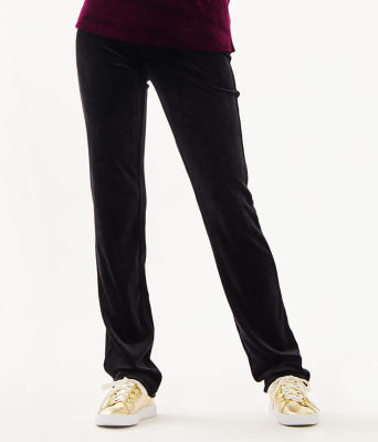 33" Jordynne Velour Pant, , large  - Lilly Pulitzer