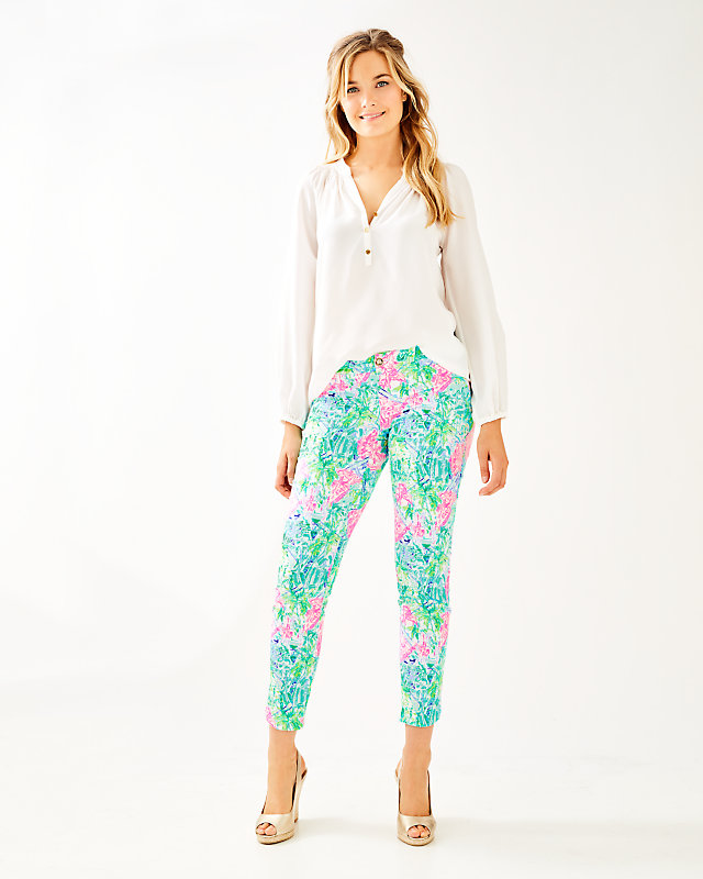 29" Kelly Skinny Ankle Pant With Petal Hem, , large - Lilly Pulitzer