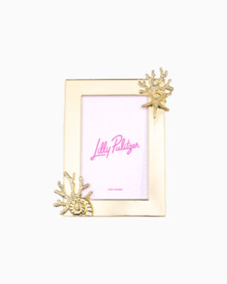 Gold Critter Picture Frame, , large  - Lilly Pulitzer