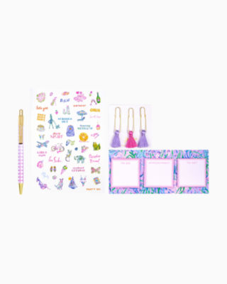 Agenda Bonus Pack, Spearmint Caning Ombre, large image 2 - Lilly Pulitzer