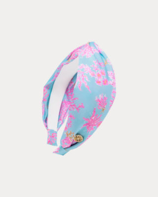 Twist Knot Headband, Multi Royal Coral, large