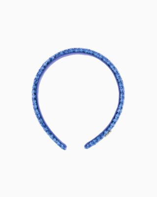 Knit Caning Headband, Blue Stream Caning, large - Lilly Pulitzer