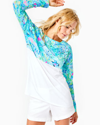 Finn Top, Bayside Blue Lilly Loves Texas, large  - Lilly Pulitzer