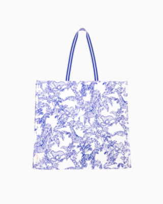 Eco Tote, Resort White Safari Party, large - Lilly Pulitzer