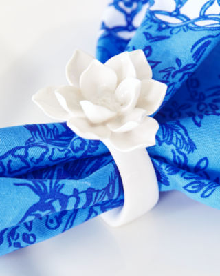 Ceramic Floral Napkin Ring Set, , large  - Lilly Pulitzer