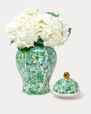 Large Ginger Jar, Multi Garden Glisten, large image 2 - Lilly Pulitzer