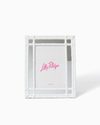 Bamboo Mirrored Frame, Resort White, large - Lilly Pulitzer