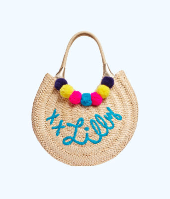 lilly pulitzer straw tote