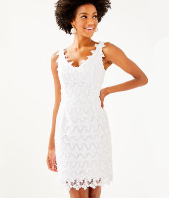 lilly pulitzer white shift dress