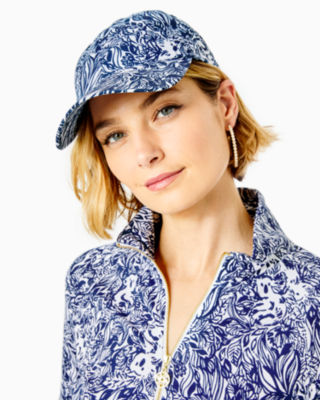 Lilly Pulitzer Run Around Hat In High Tide Navy Gday Mate