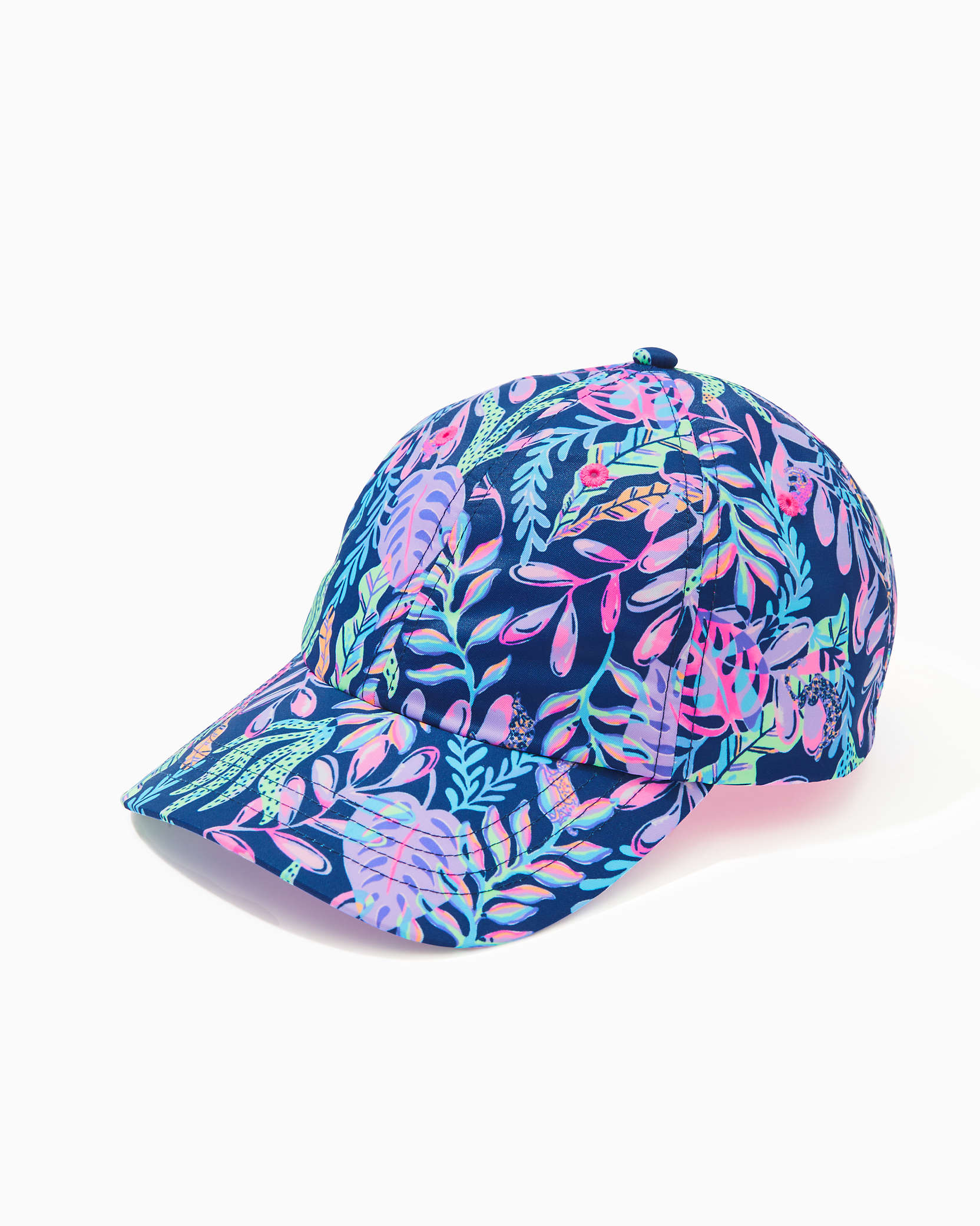 Lilly Pulitzer Run Around Hat In Oyster Bay Navy Youve Been Spotted Accessories Small