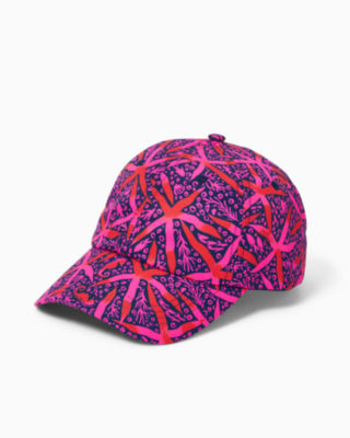 Run Around Hat, Passion Fruit Pink Star Searching, large - Lilly Pulitzer