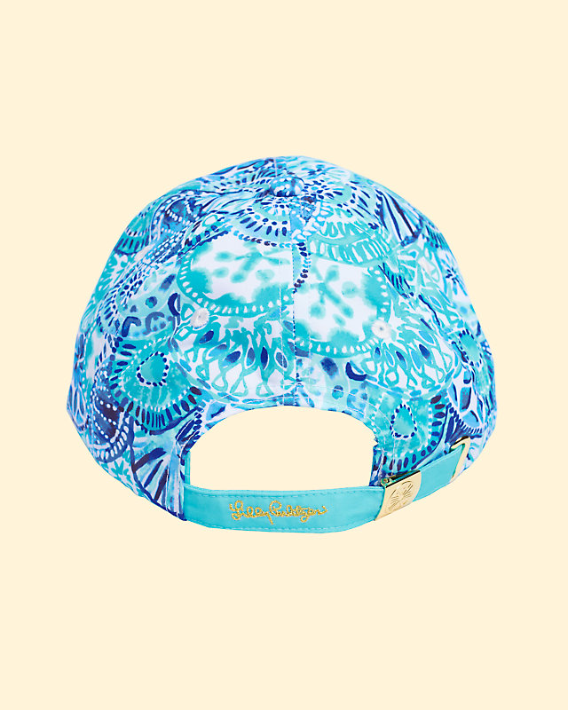 Run Around Hat, Turquoise Oasis Half Shell Accessories Small, large image null - Lilly Pulitzer