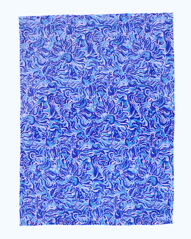 Paradise Blanket, Coastal Blue Whispurr, large image null - Lilly Pulitzer