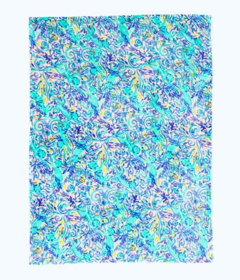 Paradise Blanket, Melon Fig Tint Monkey Sea Large, large image 2 - Lilly Pulitzer