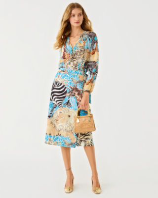 Lilly Pulitzer Elsa Silk Top In Multi