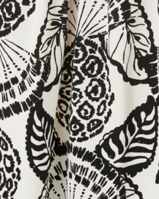 Elsa Silk Top, Coconut Pineapple Princess Allover, large image 5 - Lilly Pulitzer