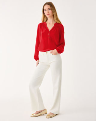 Lilly Pulitzer Elsa Silk Top In Animal Print