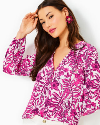 LILLY PULITZER ELSA SILK TOP