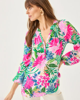Elsa Silk Top, Multi Endless Summers, large image 2