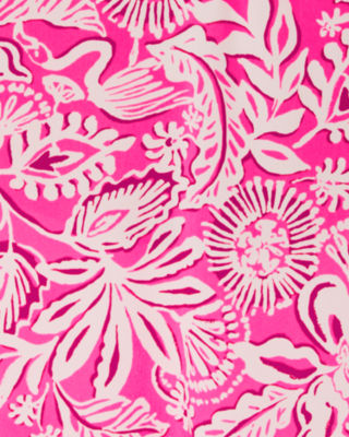 Elsa Silk Top, Passion Fruit Pink Absolutely Flamazing, large image 5 - Lilly Pulitzer