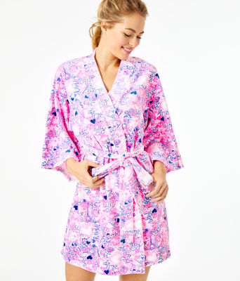 Elaine Velour Robe, , large  - Lilly Pulitzer