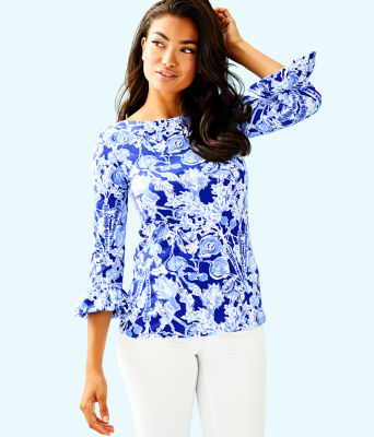 Waverly Ruffle Top, , large  - Lilly Pulitzer