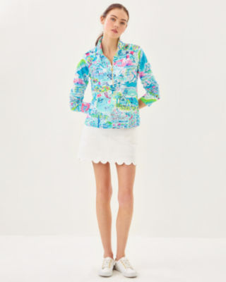 Lilly Pulitzer Upf 50+ Skipper Popover In Blue