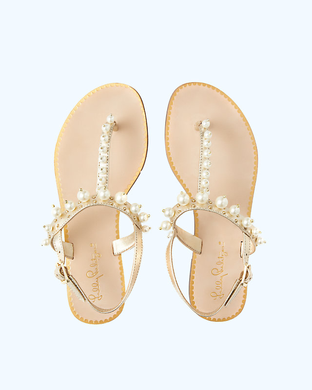 Moira Pearl Sandal, , large - Lilly Pulitzer