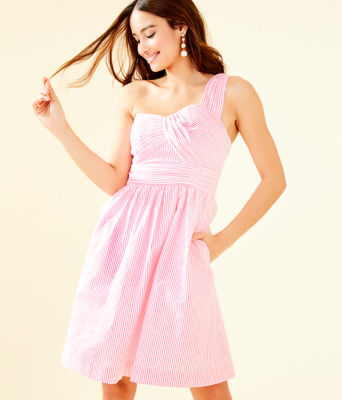 lilly pulitzer one shoulder dress