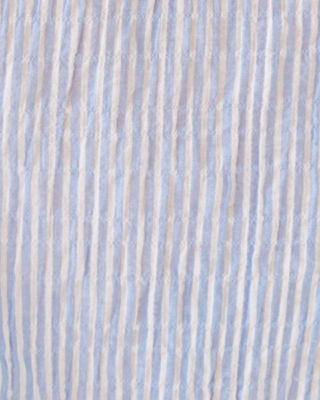 Sea View Button Down Top, Jacaranda Blue Ltwt Oxford Stripe, large image 4