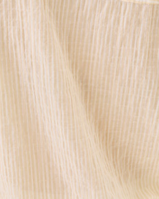 Sea View Button Down Top, Wicker Tan Ltwt Oxford Stripe, large image 4