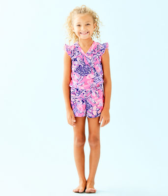 Girls Romee Romper, , large  - Lilly Pulitzer