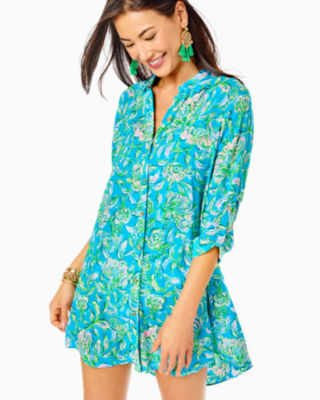 LILLY PULITZER NATALIE SHIRTDRESS COVER-UP