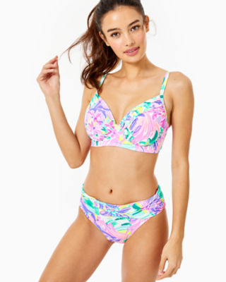 Image of Lilly Pulitzer Lagoon Sarong Hipster Bikini Bottom