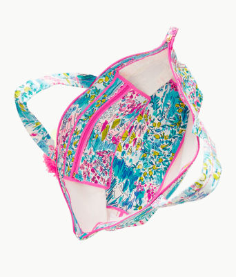 Palm Beach Zip Up Tote, Multi Postcards From Positano, large image 2 - Lilly Pulitzer