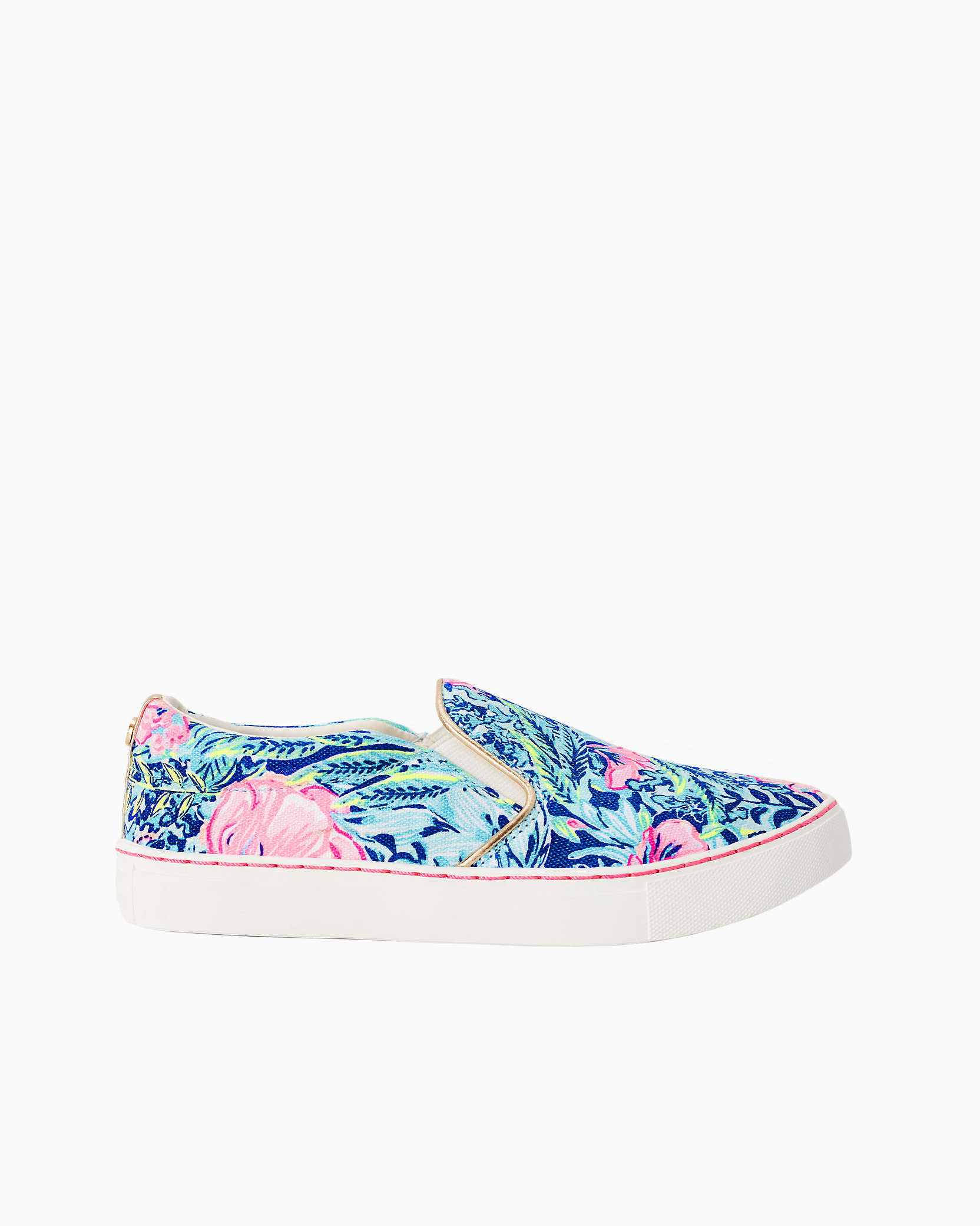 Lilly Pulitzer Julie Sneaker In Lapis Lazuli Beach Club Blooms Accessories Small