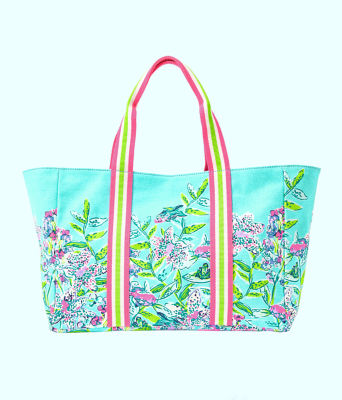 Lillys Lagoon Tote, , large - Lilly Pulitzer