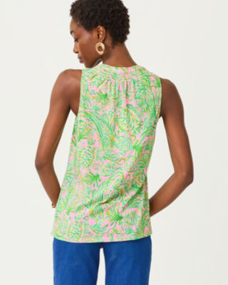 Lilly Pulitzer Essie Tank Top In Green