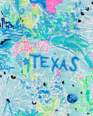 Lilly Pulitzer Etta V-neck Cotton Top In Multi