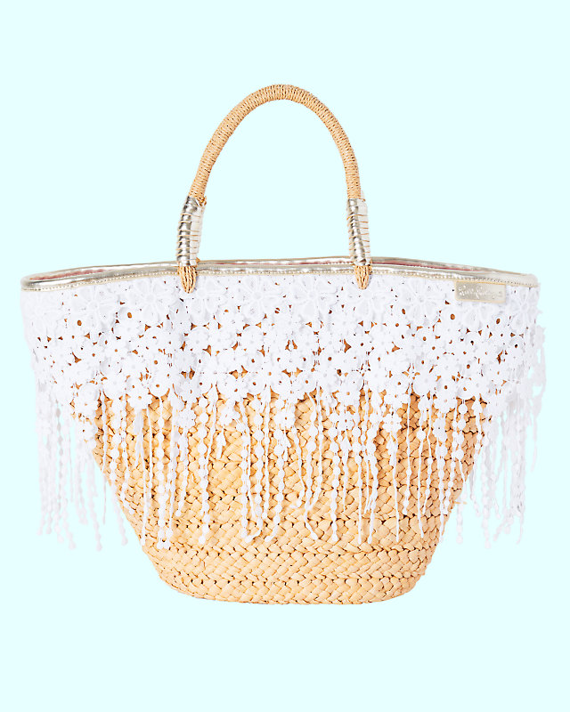 Ivy Straw Tote, , large - Lilly Pulitzer
