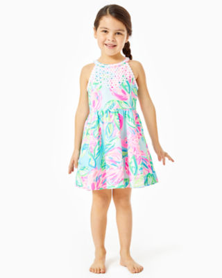 Lilly Pulitzer Kids Girls Little Kinley Dress In Multi Totally Blossom ModeSens