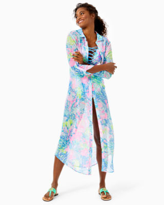 chiffon maxi cover up