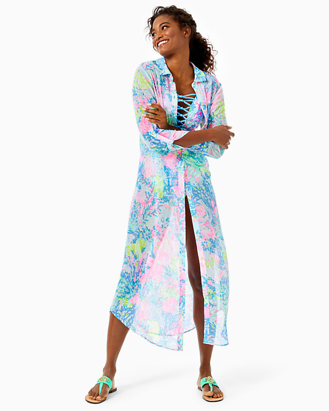 Natalie Maxi Cover-Up, , large - Lilly Pulitzer