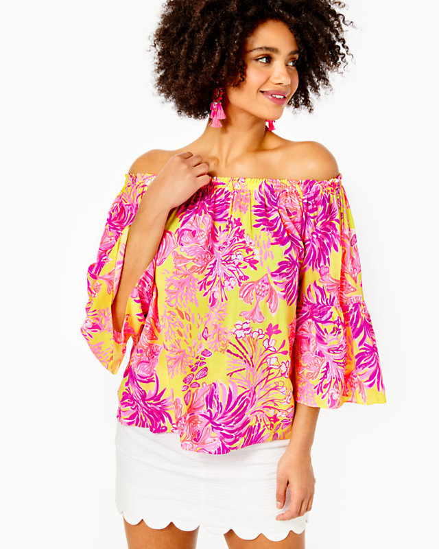 Nevie Off-The-Shoulder Top, , large - Lilly Pulitzer