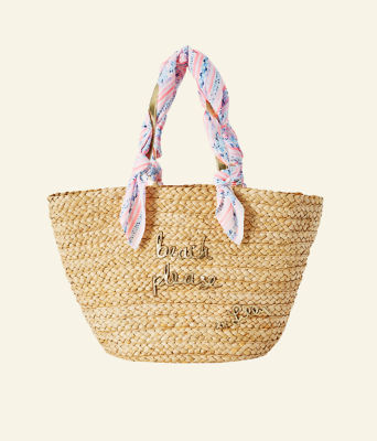 lilly pulitzer straw tote