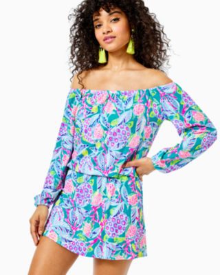 Lana Off-The-Shoulder Skort Romper | Lilly Pulitzer