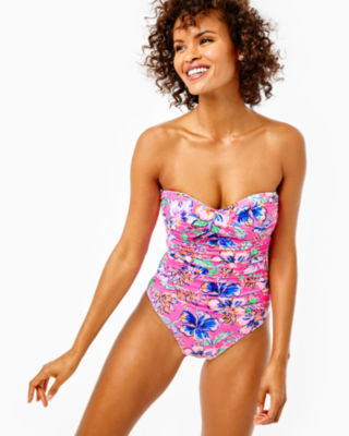 Lilly Pulitzer Flamenco One-piece Swimsuit In Pink Isle Last Bud Not Least